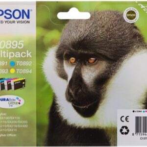 Multipack Originale B/C/M/Y (T0895)