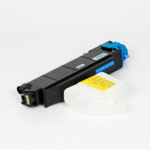 Cartuccia Toner Compatibile Ciano + Vaschetta Recupero (TK-5150C)