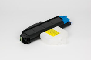 Cartuccia Toner Compatibile Ciano + Vaschetta Recupero (TK-5160C)