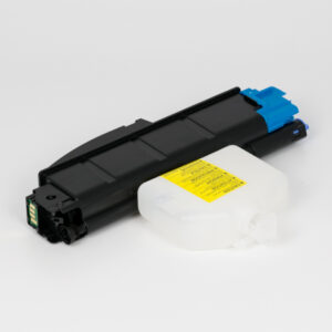 Cartuccia Toner Compatibile Ciano + Vaschetta Recupero (TK-5160C)