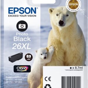 Cartuccia Originale Nero Foto (26XL)