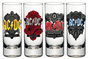 AC/DC Shotglass 4-Pack Black Ice KKL