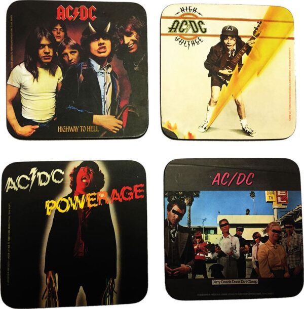 Ac/dc Sottobicchiere Pack (4) Kkl