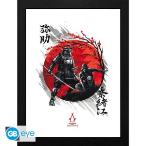 ASSASSIN'S CREED - Framed print "Shadows Yasuke & Naoe" (30x40)