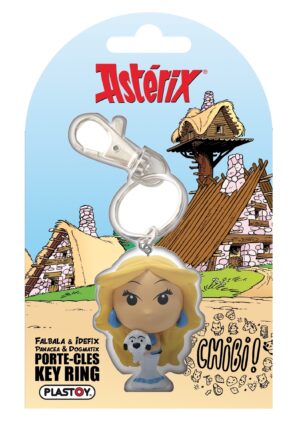 Asterix Falbala Con Idefix Chibi Kchain Portachiavi Plastoy