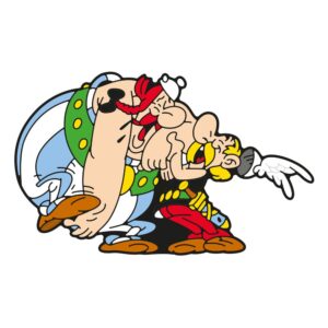Asterix Fridge Magnet Asterix & Obelix Laughing 6 Cm Plastoy