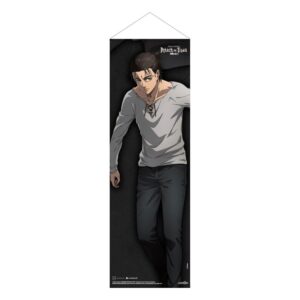 Attack On Titan Slim Wallscroll Eren Jaeger 30 X 90 Cm POPbuddies