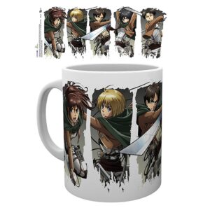 Attack On Titan - Tazza - 320 Ml - Character Montage - Subli - Box