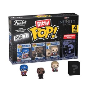 Avengers Bitty Funko Pop Figura Captain America Nick Fury Thor + Sorpresa 2,5 Cm