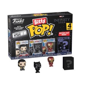 Avengers Bitty Funko Pop Figura Loki Black Panther Iron Man + Sorpresa 2,5 Cm