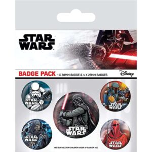 BADGE PACK STAR WARS (DARK SIDE) Spilla Pyramid International