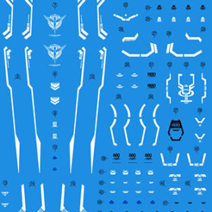 GUNDAM HIGH GRADE HG MODEL KIT DECAL 86 00 QANT ACCESSORI BANDAI