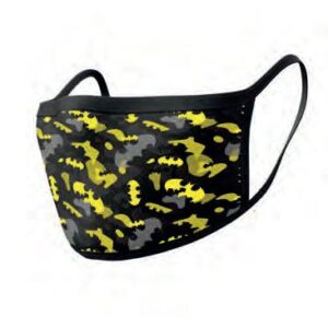 Batman Face Masks 2-Pack Camo Yellow Pyramid International