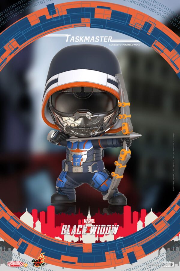 Black Widow Cosbaby (s) Mini Figura Taskmaster 10 Cm Hot Toys