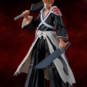 Bleach: Thousand-year Blood War S.h. Figuarts Action Figura Ichigo Kurosaki Dual Zangetsu 16 Cm Bandai Tamashii Nations