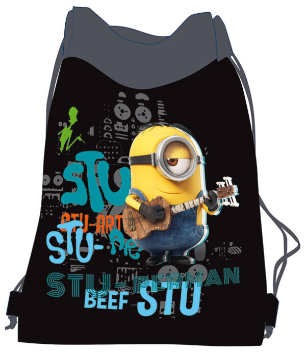 BORSA MINIONS NERO 30X40 GADGET