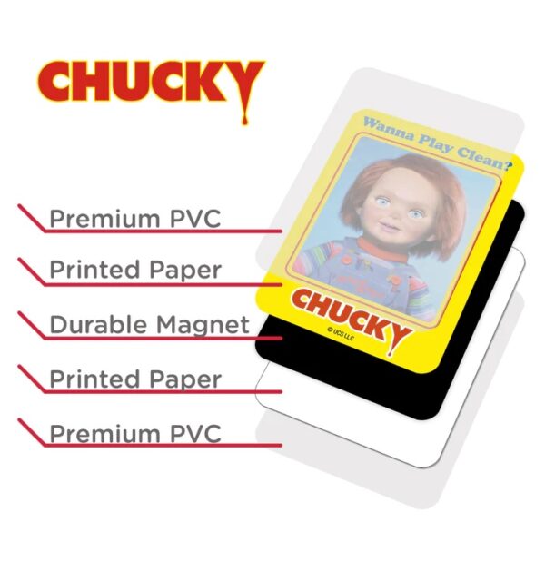 CHUCKY DOUBLE SIDED MAGNET MAGNETI AQUARIUS ENT