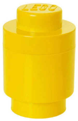 CONTENITORE LEGO BRICK 1 TONDO GIALLO GADGET