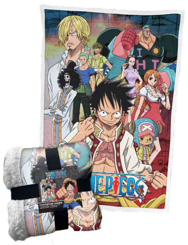 COPERTA SHERPA ONE PIECE CAKE ISLAND ANIME ONE PIECE - ACCESSORI