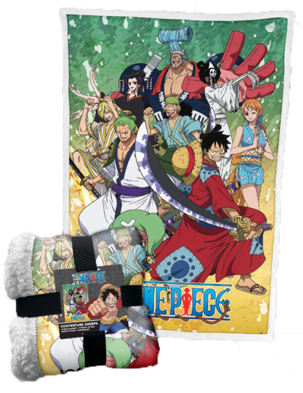 COPERTA SHERPA ONE PIECE WANO ANIME ONE PIECE - ACCESSORI