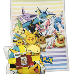 COPERTA SHERPA POKEMON PIKACHU & EEVEE TRANSFORMATION POKEMON - ACCESSORI