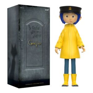 Coraline Action Figure Vinile Super Size Coraline con Cappello 40 Cm Super 7