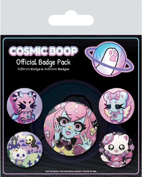 Cosmic Boop Cute E Sweet Badge Pack Spilla Pyramid International