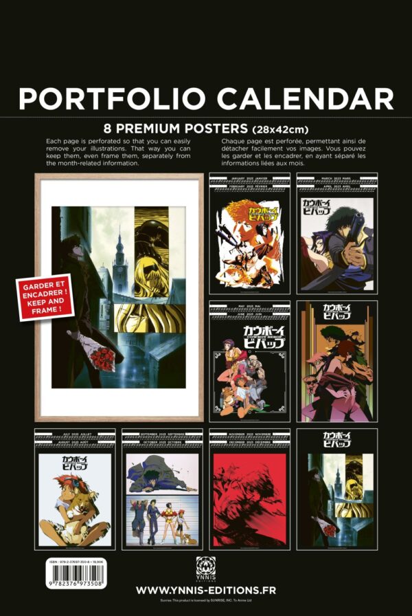 COWBOY BEBOP 2023 CALENDAR CALENDARIO DO NOT PANIC GAMES