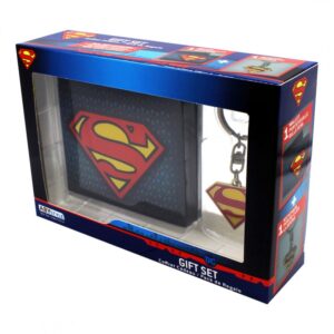 Dc Comics Superman Portafoglio + Portachiavi con Logo AbyStyle