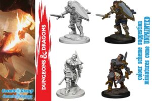 D&d Nolzur Mum Human Male Paladin Mini Figura Wizbambino