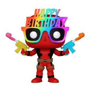 Deadpool Pop! Marvel Vinile Figura 30th Birthday Occhiali Deadpool 9 Cm Funko