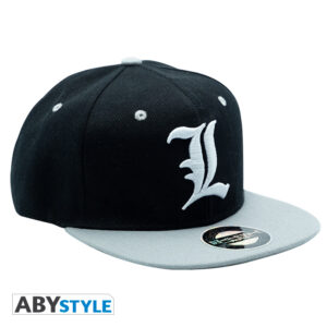 Death Note - Cappellino Snapback - Black & Grey - "L"
