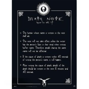 Death Note - Poster "rules" (52x38)