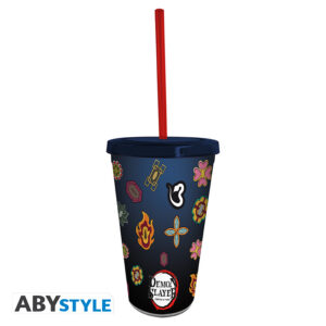 Demon Slayer - Tumbler Con Cannuccia - 470ml - Pillars