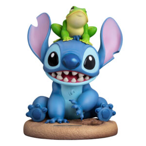 Disney 100th Master Craft Statua Stitch Con Frog 34 Cm Beast Kingdom Toys