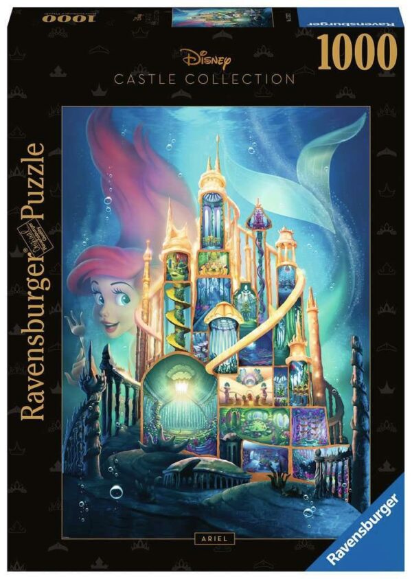 Disney Castle Collection Jigsaw Puzzle Ariel (the Little Mermaid) (1000 Pezzi) Ravensburger