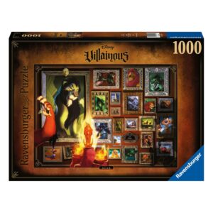 Disney I Malvagi Puzzle Il Re Leone Scar (1000 Pezzi) Ravensburger