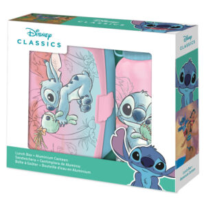 Disney Stitch Contenitore Per Il Pranzo + Aluminium Bottiglia Set 500ml Bambino Licensing