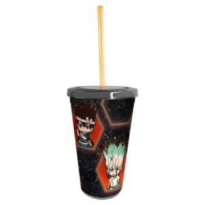 Dr Stone - Tumbler Con Cannuccia - 470ml - Sd Group