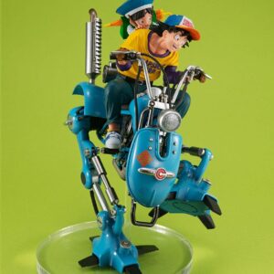 Dragon ball Z Desktop Real Mccoy Ex Pvc Diorama Son Goku & Son Gohan & Robot Con Two Legs 20 Cm Megahouse