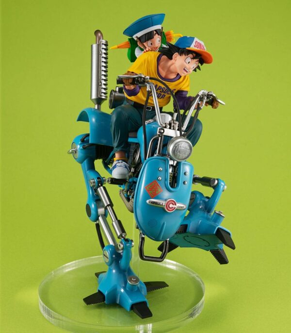 Dragon ball Z Desktop Real Mccoy Ex Pvc Diorama Son Goku & Son Gohan & Robot Con Two Legs 20 Cm Megahouse