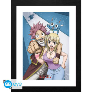 FAIRY TAIL - Framed print "Natsu & Lucy" (30x40)