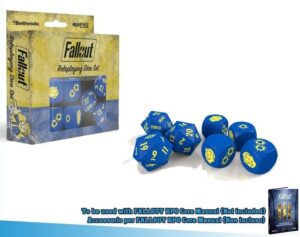 FALLOUT RPG DICE SET DADI MODIPHIUS