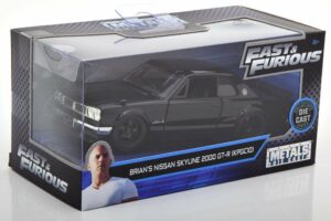 Fast & Furious Modellino Nissan Skyline 2000 GT-R di Brian Die Cast Scala 1:32 Jada Toys