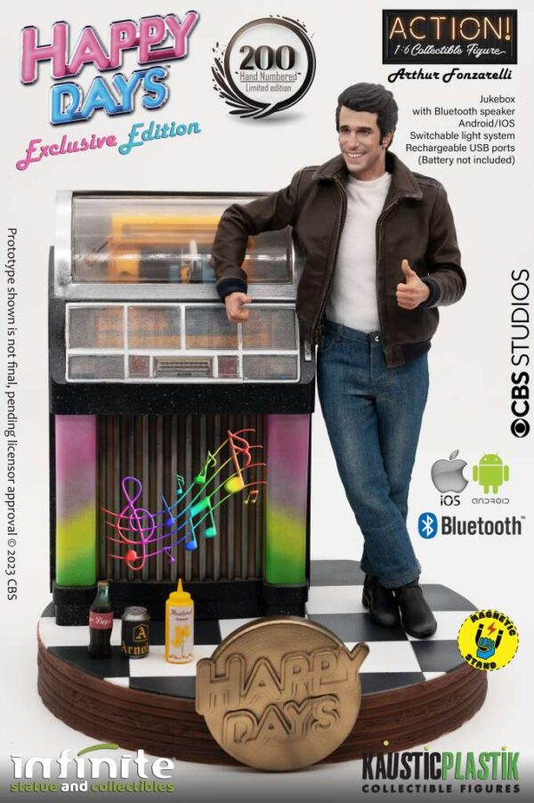 Fonzie Happy Days 1/6 Af Web Esclusiva Action Figura Infinite Statua