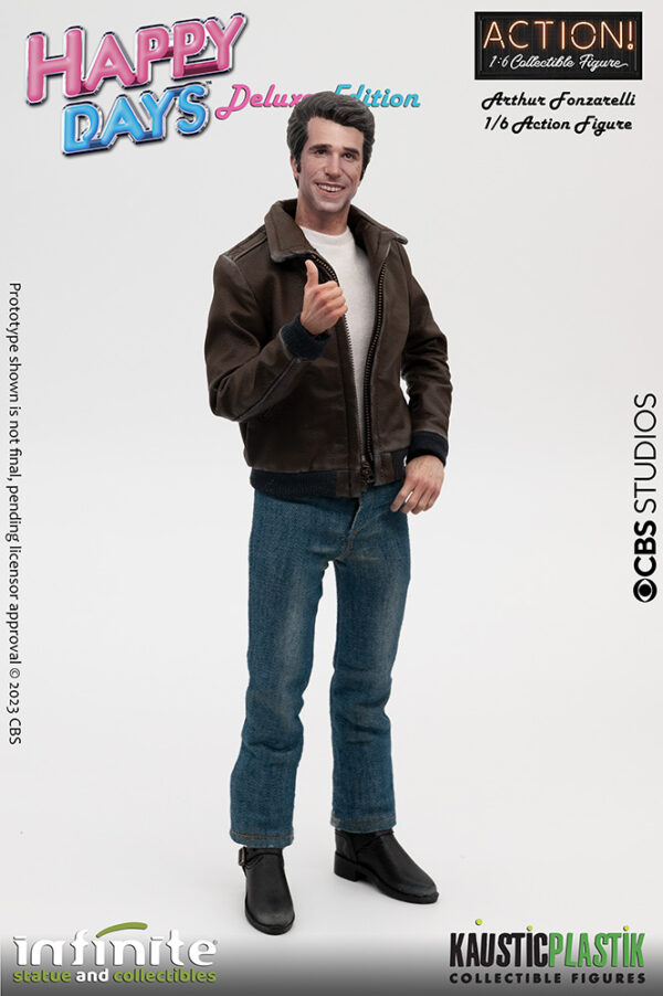 Fonzie Happy Days W/juke-box 1/6 Af Dlx Action Figura Infinite Statue