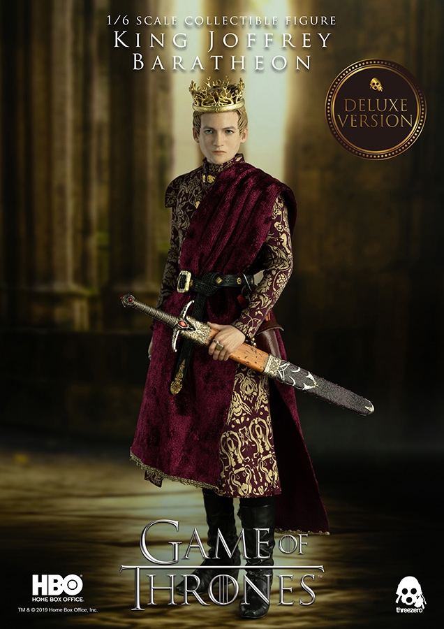Game of Thrones Action Figure Deluxe King Joffrey Baratheon 29 Cm 1/6 Threezero