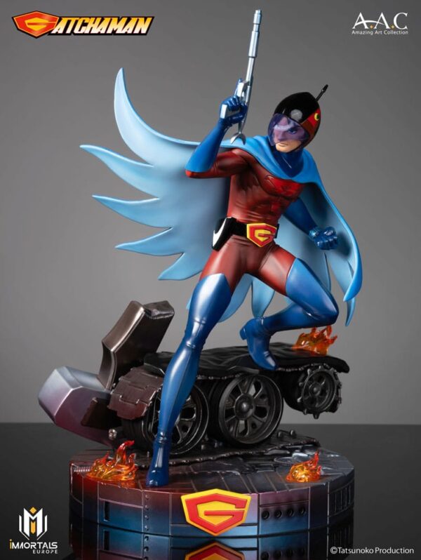 Gatchaman Amazing Art Collection Statua Joe The Condor, Expert In Shooting 34 Cm Immortals Collectibles