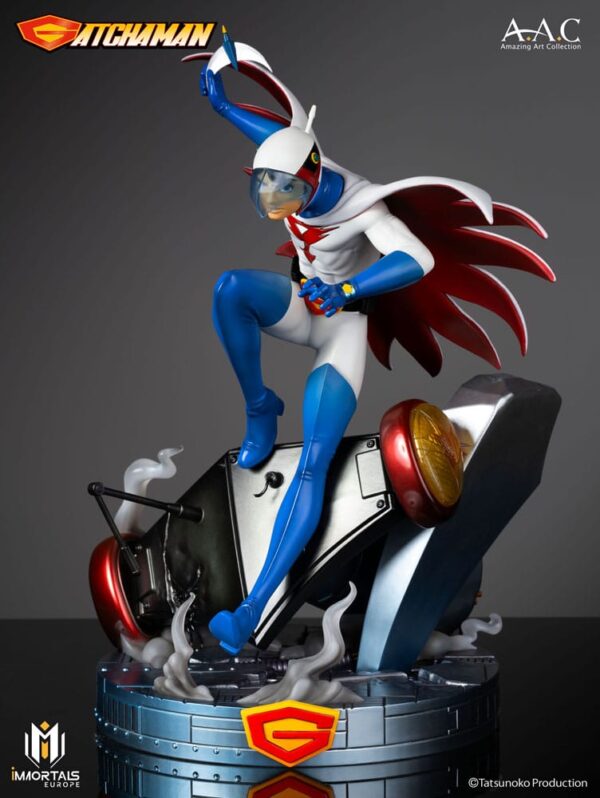 Gatchaman Amazing Art Collection Statua Ken The Eagle, The Leader Of The Science Ninja Team 34 Cm Immortals Collectibles