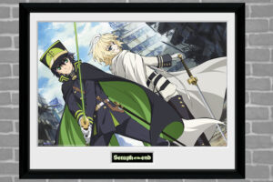 GB EYE SERAPH OF THE END SWORD PRINT STAMPA CON CORNICE